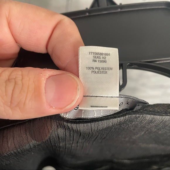 Black & Gold Animal Striped Blouse Large - Picture 5 of 7